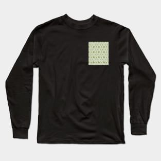 Green pattern geometric abstract Long Sleeve T-Shirt